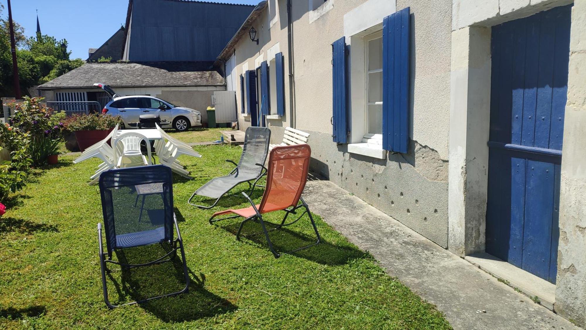 Maison Plain Pied, 2 Chambres, Longere Typique , Fraiche, Dans Bourg Avec Tous Commerces Luçay-le-Mâle Εξωτερικό φωτογραφία